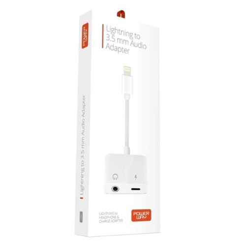 Powerway AC01 Lightning to Aux Çevirici ve Otg Şarj Dönüştürücü
