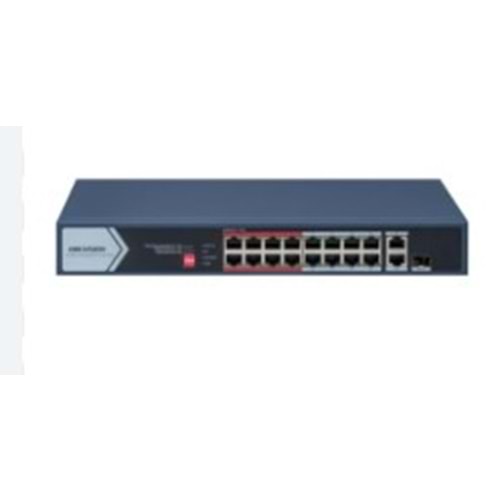 Magicline PS18M-162EE-200 16 PORT 10/100M Poe Switch 2 Uplink Gigabit Ethernet Port 200W