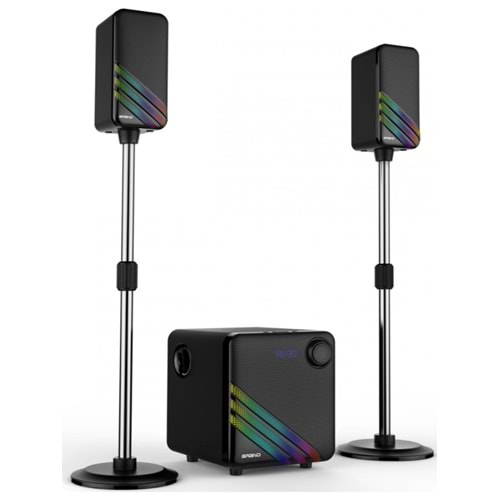 Hepu HP-TV02 2+1 Ekolayzer Soundbar Ev Sinema ve Ses Sistemi