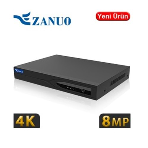 Zanuo NVR5216S 16 Kanal 4K 8MP Nvr Kayıt Cihazı