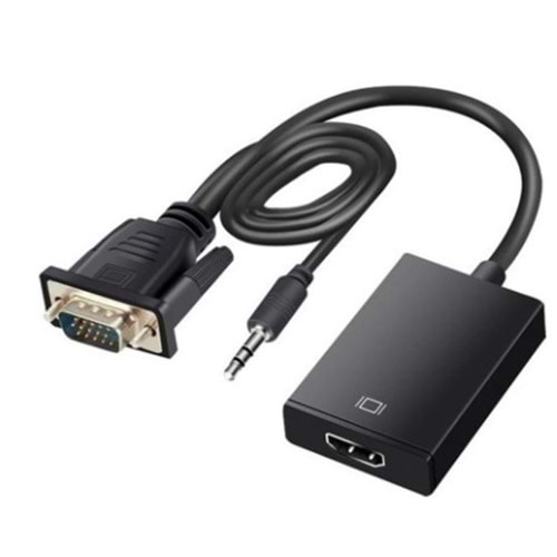 Hi-Link FK0406 Vga Erkek to Hdmı Dişi Dönüştürücü Kablo G-537K