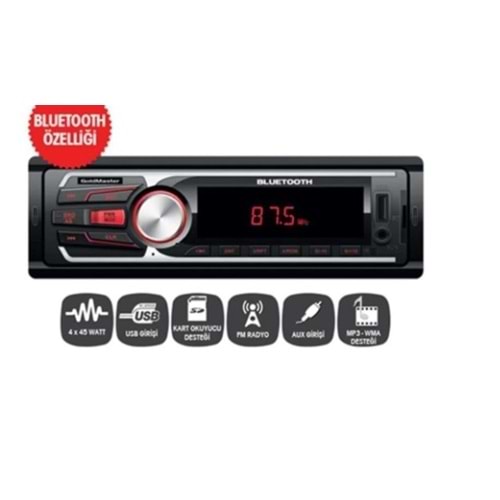Goldmaster SD-2118 4x45 Watt Aux-Usb-Sd-Fm Destekli Oto Teyp