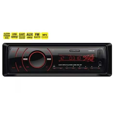 Goldmaster V850 4x45 Watt Aux-Usb-Sd-Fm Destekli Oto Teyp