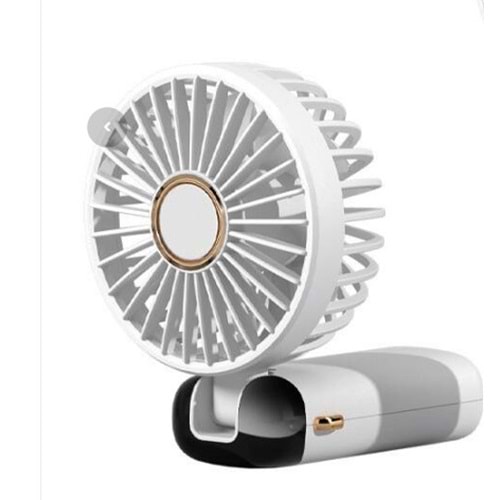 Zore N15 Dijital LED Göstergeli Katlanabilir Askılıklı Portatif Mini Vantilatör El Fanı