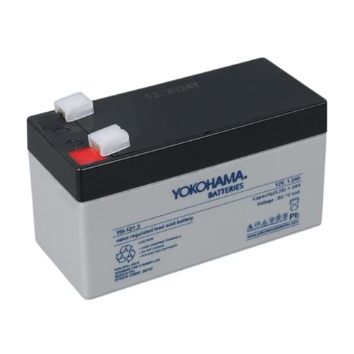 Yokohama 26152 YH-121.3 12 Volt - 1.3 Amper Akü (97x43x52 mm )