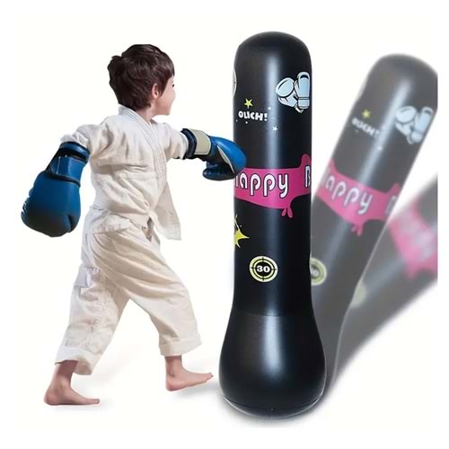 Powermaster 24275 Şişme Boks Fitness Antrenman Dikey Kum Torbası