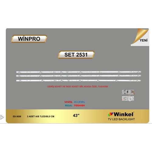 Winpro SET-2531 İnce Soket Vestel 43