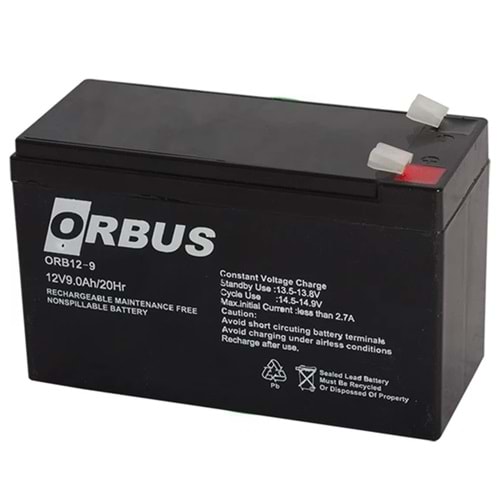 Orbus 10452 12 Volt 9 Amper Kuru Akü