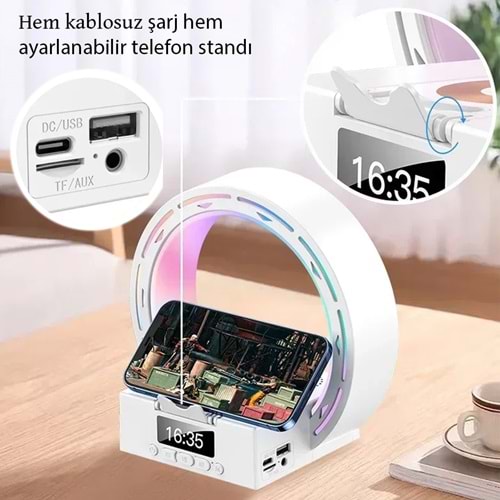 Magicvoice MV-25163 Bluetooth Taşınabilir Hoparlör Kablosuz Telefon Standlı Şarjlı