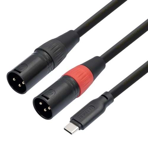 Class TCK-22 Type C To 2 x XLR 2 Metre Aux Kablo