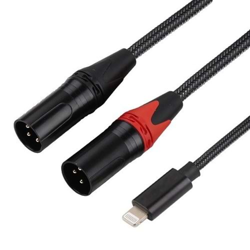 Class IPK-42 Lightning To 2*XLR 2 Metre Aux Kablo