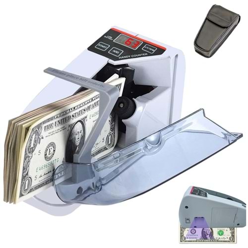Powermaster PM-27184 Taşınabilir DC 5V Mini Uv Işık Para Kontrol ve Sayma Makinesi