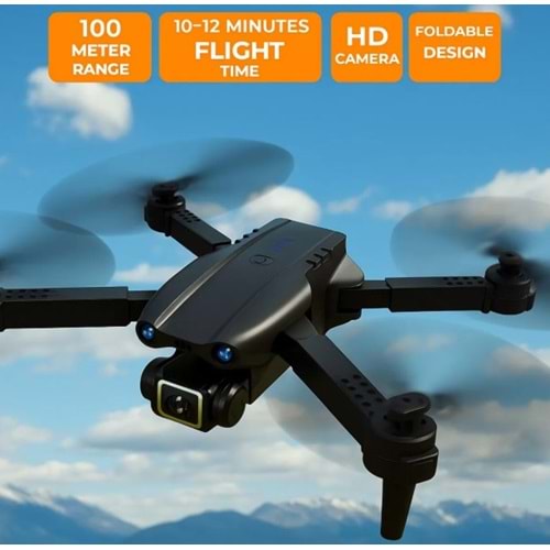 Venandin C5 100 Mt. Engel Kaçınma Wifi Çift Kamera 720P Katlanabilir Drone