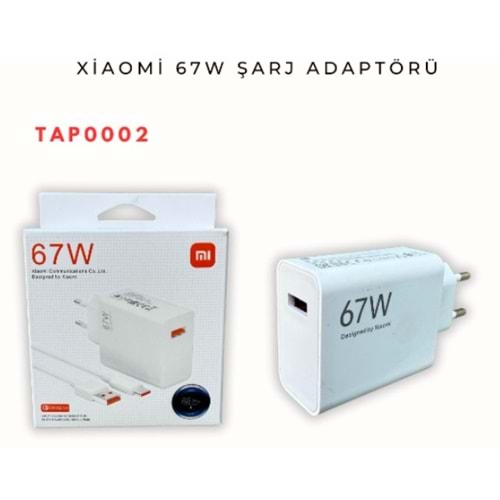 Forline TAP0002 67W Xiaomi Hızlı Şarj Adaptörü