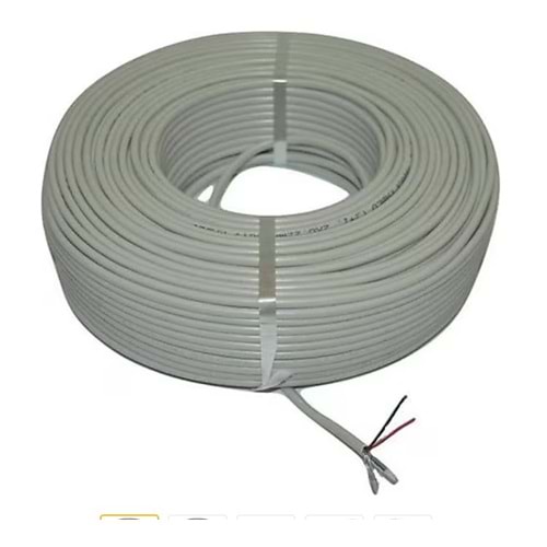 Ztech ZR-1022 2+1 0.22 CCTV Yüksek Kalite Kamera Kablosu 100 Metre ( 1 TOP )
