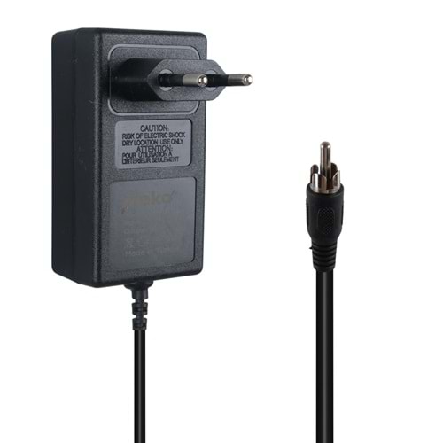 Weko 21964 16 Volt - 2. Amper Tos Fişli Rca Yerli Üretim Priz Tipi Santral Adaptörü