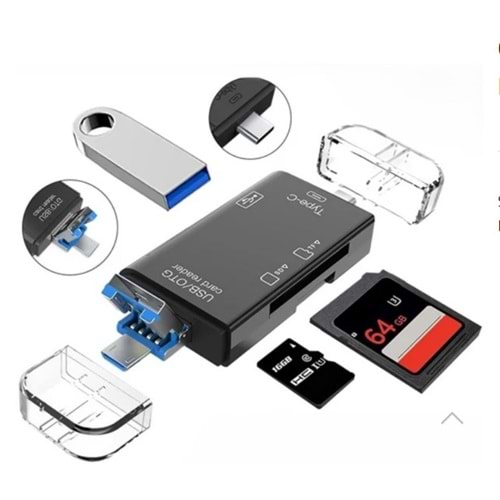 Onezero ZR826 6 in 1 Çoklu Kart Okuyucu