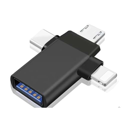 Onezero ZR172 Usb to Type-C/Micro/Lightning Otg Aparat