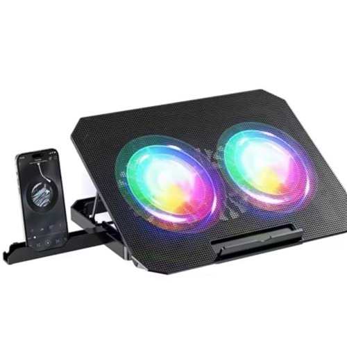 Onezero ZRN33 Çift Fan RGB Notebook Laptop Soğutucu Stand