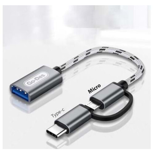 Go Des GD-CT033 2 in 1 Micro - Type-C Otg