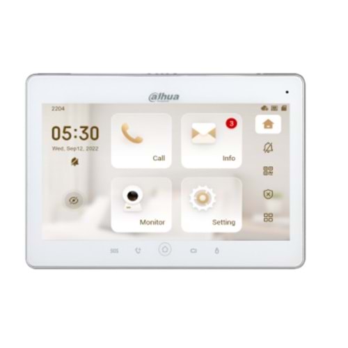Dahua VTH5241DW-S2 10'' Wi-Fi Dokunmatik İç Mekan Monitörü