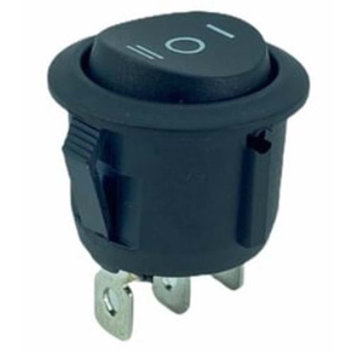 IC-134-2 Yuvarlak On-Off-On 3P Yaylı Anahtar