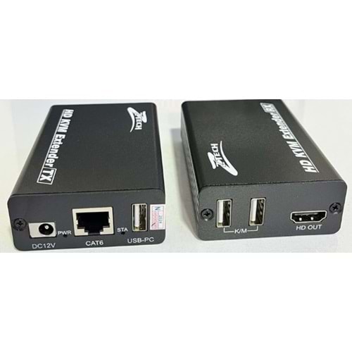 Ztech ZR-1060 Cat6 To Hdmı Extender 50 Metre Uzatıcı