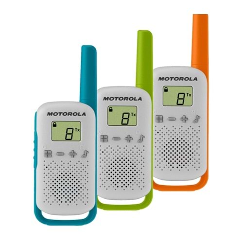Motorola TLKR-T82 10 Km Siyah PMR El Telsizi 2 Li Paket