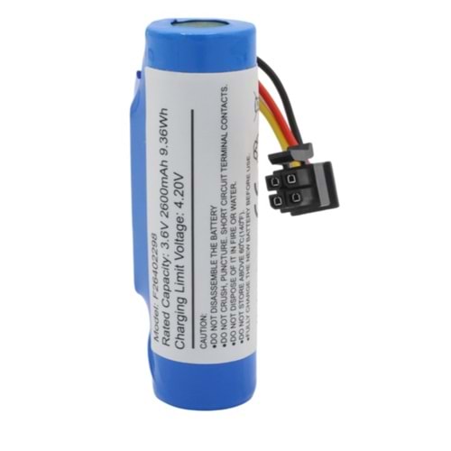 PowerMaster PM-24803 3.6V 2600mAh 4 Pin Soketli Beko Yazar Kasa Pos Cihazı Pili 18650 Lityum Batarya (VPS906R
