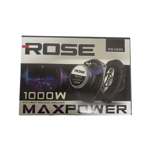 Rose RS-6999 1000 Watt Max Power Oval Hoparlör 2 Li Paket Halinde