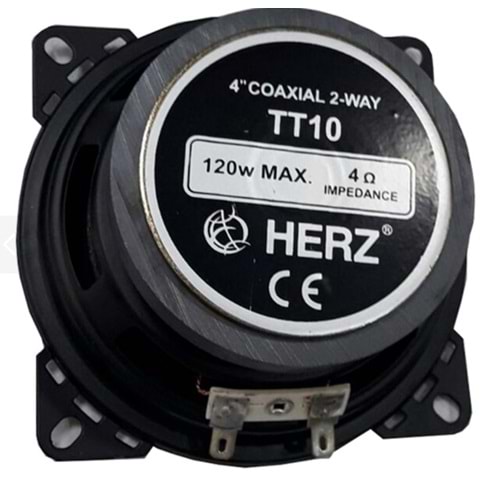 Herz TT10 80W 10 Cm Twiterlı Oto Hoparlör