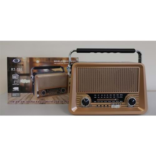 Everton RT-756 USB Aux SD Kart Girişli Bluetooth Destekli Nostaljik Radyo