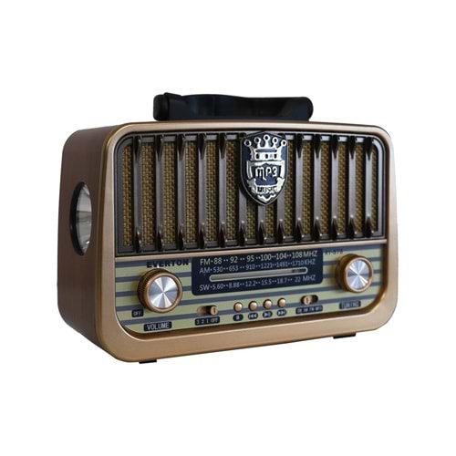 Everton RT-878 USB Aux SD Kart Girişli Bluetooth Destekli Nostaljik Radyo