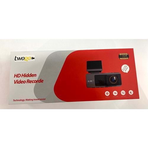 Twogo GO-IK30L 2K Çift Yönlü Araç Kamera -ix4