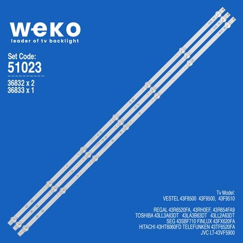 Weko Wkset-6023 35421x7 Vestel 43