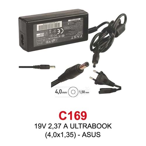 Fast C169 Asus 19V 2.37A 4.0x1.35 Notebook Şarj Adaptörü