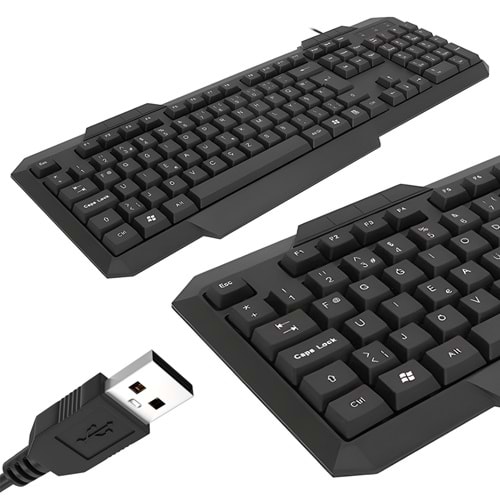 Frisby FK-4812FU F-Türkçe Standart USB Kablolu Klavye