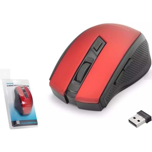 Hadron HDX3404R 800/1600Dpi Kırmızı Kablosuz Mouse