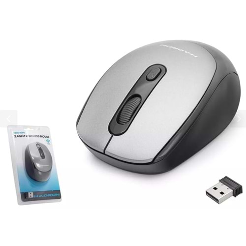 Hadron HDX3406G 800/1600 Dpi Wireless Kablosuz Mouse Gri
