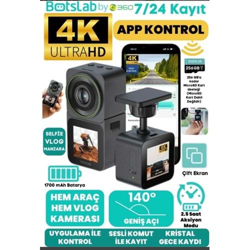Botslab V9H Araç Ve Aksiyon Kamerası
