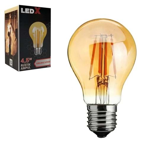 Ledx A-60 Kırılmaz Gövde 4.5 Watt Rustik Ampul