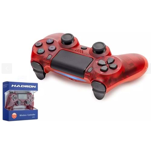 Hadron HD323E PS4 Transparan Kırmızı Oyun Kolu