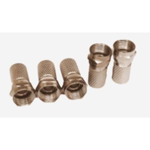 Hi-Link F0006-K 20mm F Konnektör - 100 Lü Paket Halinde
