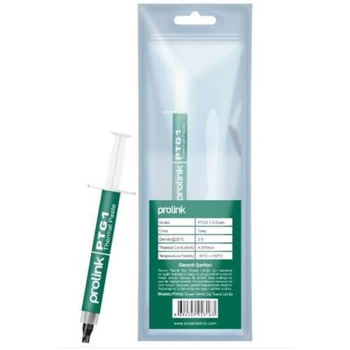 Proskit PTG1-1.5 4,5W/mk 1,5Gr Şırınga Termal Macun