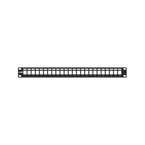 Ager AC-610-24 Moduler Utp/ftp CAT6/CAT6A 24 Port Boş 1u Zırhlı Patch Panel