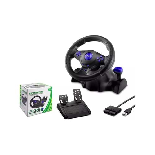 Hadron VW9803 Oyun Direksiyon Seti Siyah Playstation 3 Uyumlu