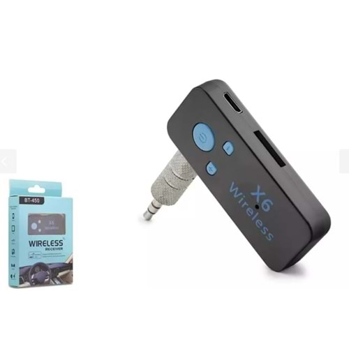 Hadron HD9004 Aux Music Receiver Bluetooth Dongle + Hands Free Siyah