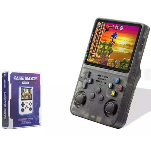 Nodar ND760 R36S Retro Game Konsolu 3.5 inç Ekran 1GB RAM 3000mAh Batarya Destekli Taşınabilir Siyah