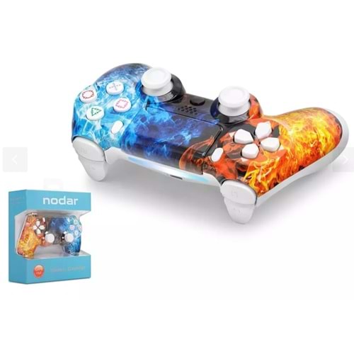 Nodar ND400AM PS4 Gamepad Alev Buz Kırmızı mavi