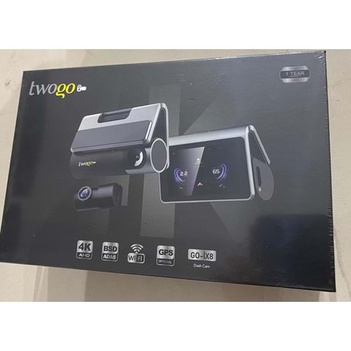 Twogo GO-IX8 2 Kameralı Araç Kamera Kayıt Cihazı